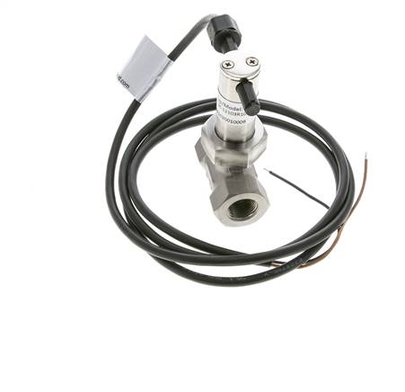 Contrôleur de débit à palette en ligne 2.8-6 l/min 250 bar G3/8'' acier inoxydable