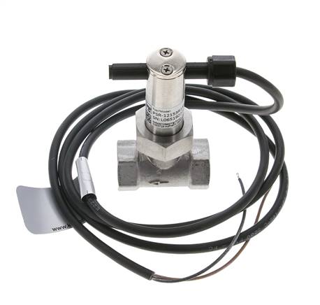 Contrôleur de débit à palette en ligne 2.5-6.4 l/min 250 bar G1/2'' acier inoxydable