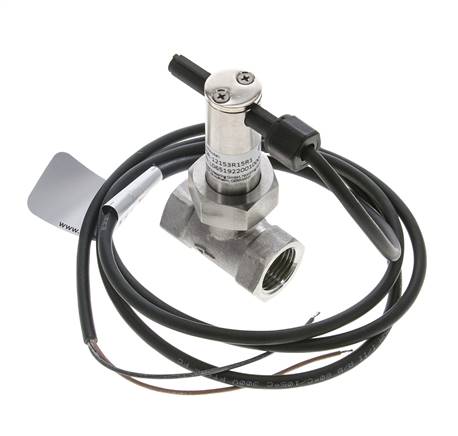 Contrôleur de débit à palette en ligne 2.5-6.4 l/min 250 bar G1/2'' acier inoxydable
