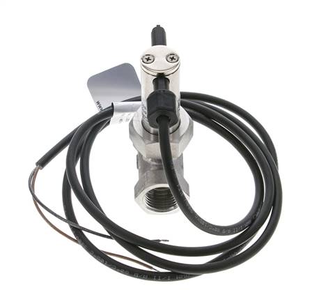 Contrôleur de débit à palette en ligne 2.5-6.4 l/min 250 bar G1/2'' acier inoxydable