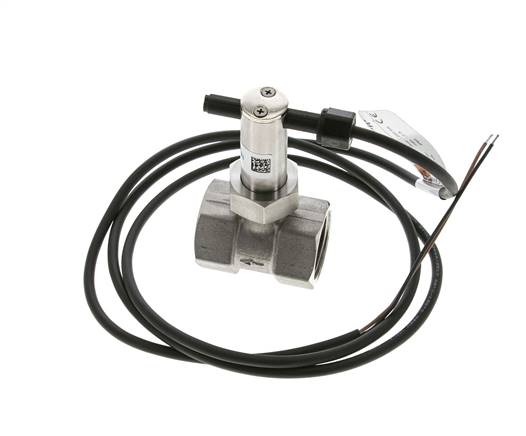 Contrôleur de débit à palette en ligne 7.4-18.2 l/min 250 bar G1'' acier inoxydable