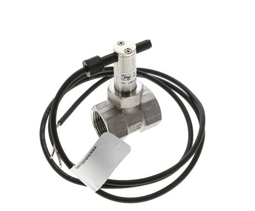Contrôleur de débit à palette en ligne 7.4-18.2 l/min 250 bar G1'' acier inoxydable