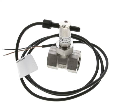 Contrôleur de débit à palette en ligne 7.4-18.2 l/min 250 bar G1'' acier inoxydable