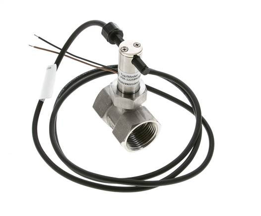 Contrôleur de débit à palette en ligne 7.4-18.2 l/min 250 bar G1'' acier inoxydable