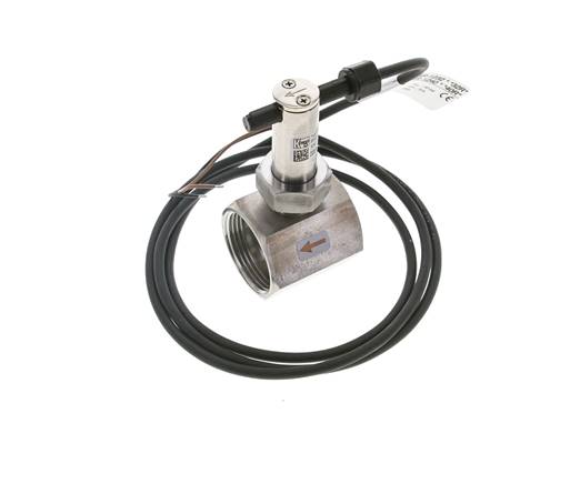 Contrôleur de débit à palette en ligne 22-38.6 l/min 40 bar G1 1/4'' acier inoxydable