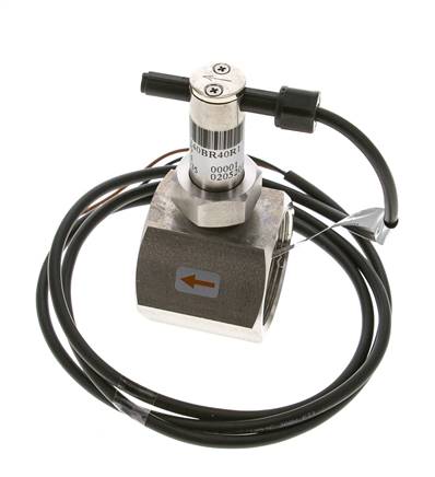 Contrôleur de débit à palette en ligne 34.8-64.2 l/min 40 bar G1 1/2'' acier inoxydable