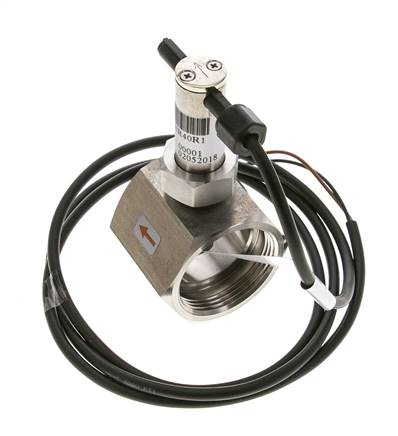 Contrôleur de débit à palette en ligne 34.8-64.2 l/min 40 bar G1 1/2'' acier inoxydable