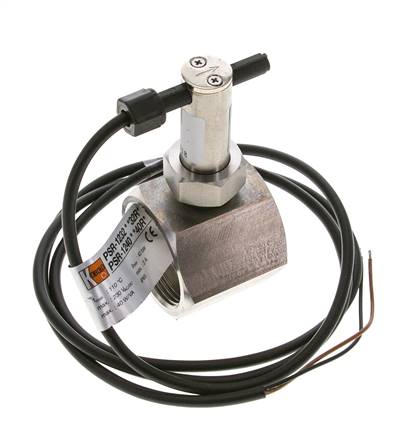 Contrôleur de débit à palette en ligne 34.8-64.2 l/min 40 bar G1 1/2'' acier inoxydable