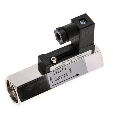 Contrôleur de débit à section variable pour huile 0.5-1.6 l/min 300 bar G1/2'' en laiton