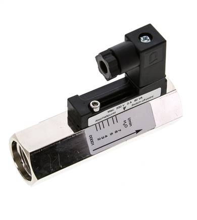 Contrôleur de débit à section variable pour eau 2-7 l/min 300 bar G1/2'' en laiton