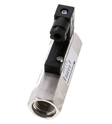 Contrôleur de débit à section variable pour huile 0.8-3 l/min 350 bar G1/2'' en acier inoxydable