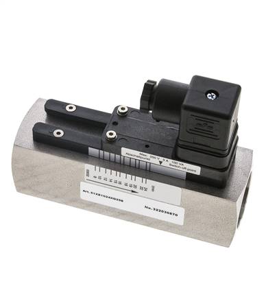 Contrôleur de débit à section variable pour huile 8-24 l/min 300 bar G1'' en acier inoxydable