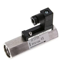 Contrôleur de débit à section variable pour eau 0.4-1.8 l/min 350 bar G1/2'' en acier inoxydable