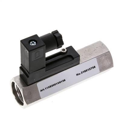 Contrôleur de débit à section variable pour eau 0.4-1.8 l/min 350 bar G1/2'' en acier inoxydable
