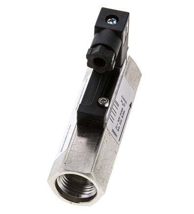 Contrôleur de débit à section variable pour eau 0.8-3.2 l/min 350 bar G1/2'' en acier inoxydable