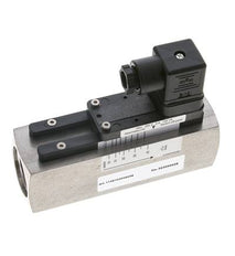 Contrôleur de débit à section variable pour eau 10-30 l/min 300 bar G1'' en acier inoxydable