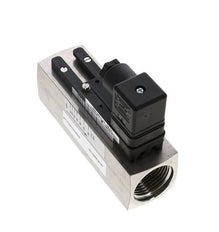 Contrôleur de débit à section variable pour eau 15-45 l/min 300 bar G1'' en acier inoxydable