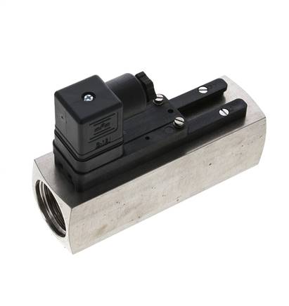 Contrôleur de débit à section variable pour eau 15-45 l/min 300 bar G1'' en acier inoxydable