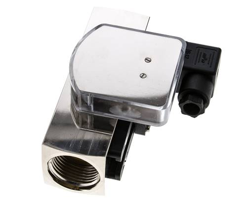 Débitmètre et contrôleur de débit à section variable pour huile 0.1-0.8 l/min G1'' en laiton