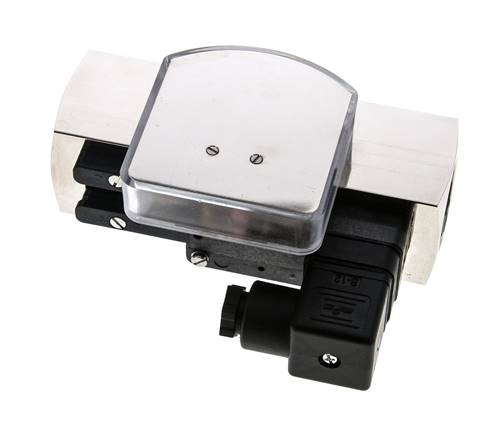 Débitmètre et contrôleur de débit à section variable pour huile 0.1-0.8 l/min G1'' en laiton