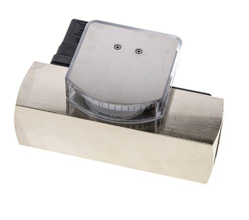 Débitmètre et contrôleur de débit à section variable pour huile 0.5-1.5 l/min G1'' en laiton