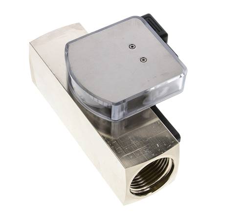Débitmètre et contrôleur de débit à section variable pour huile 0.5-1.5 l/min G1'' en laiton