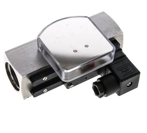 Débitmètre et contrôleur de débit à section variable pour huile 0.5-1.5 l/min G1'' en acier inoxydable