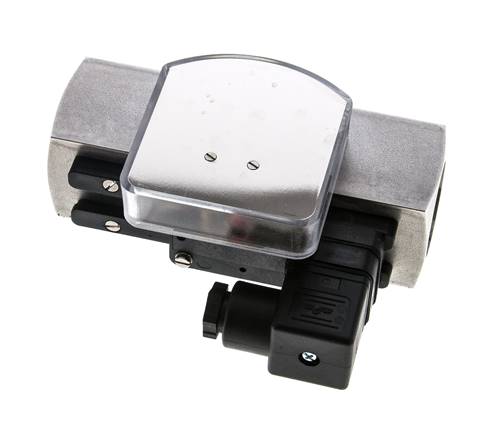 Débitmètre et contrôleur de débit à section variable pour huile 0.5-1.5 l/min G1'' en acier inoxydable