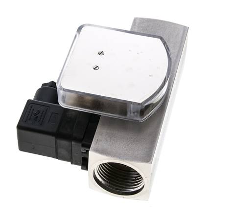 Débitmètre et contrôleur de débit à section variable pour huile 0.5-1.5 l/min G1'' en acier inoxydable