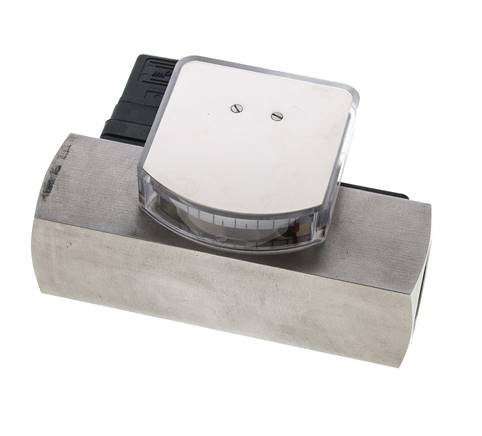Débitmètre et contrôleur de débit à section variable pour huile 3-10 l/min G1'' en acier inoxydable