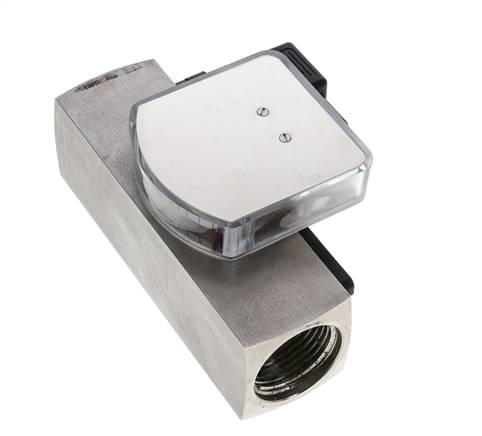 Débitmètre et contrôleur de débit à section variable pour huile 3-10 l/min G1'' en acier inoxydable