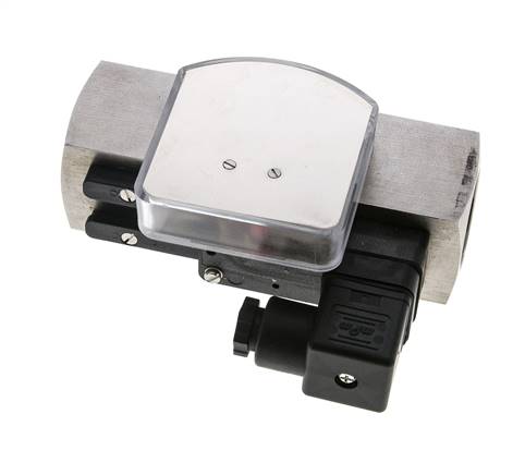 Débitmètre et contrôleur de débit à section variable pour huile 3-10 l/min G1'' en acier inoxydable