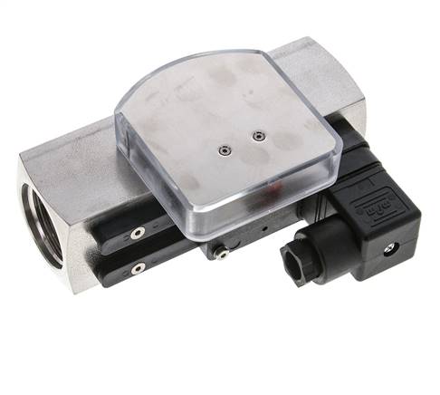 Débitmètre et contrôleur de débit à section variable pour huile 5-15 l/min G1'' en acier inoxydable
