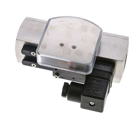 Débitmètre et contrôleur de débit à section variable pour huile 5-15 l/min G1'' en acier inoxydable
