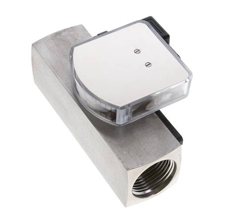Débitmètre et contrôleur de débit à section variable pour huile 8-24 l/min G1'' en acier inoxydable