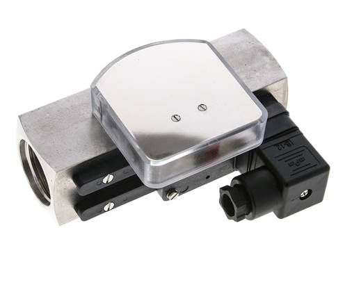 Débitmètre et contrôleur de débit à section variable pour huile 8-24 l/min G1'' en acier inoxydable