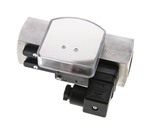 Débitmètre et contrôleur de débit à section variable pour huile 8-24 l/min G1'' en acier inoxydable