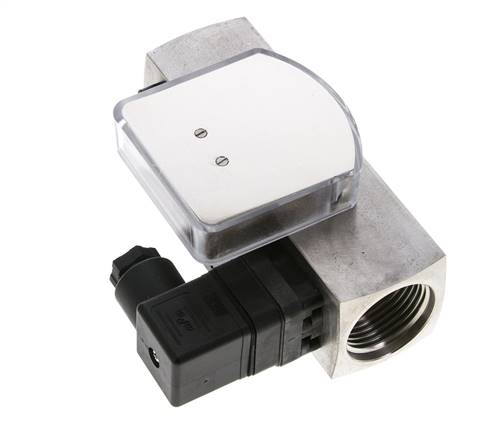 Débitmètre et contrôleur de débit à section variable pour huile 8-24 l/min G1'' en acier inoxydable