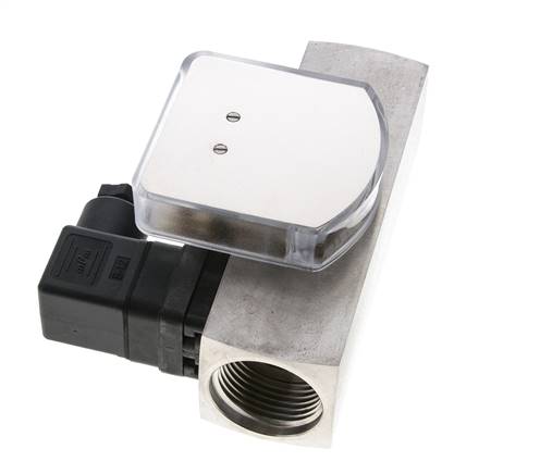 Débitmètre et contrôleur de débit à section variable pour huile 8-24 l/min G1'' en acier inoxydable