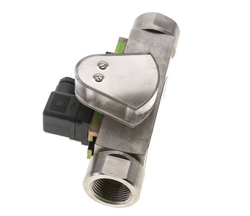 Débitmètre et contrôleur de débit à section variable pour huile 8-80 l/min G1'' en acier inoxydable