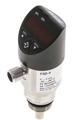Débitmètre et contrôleur de débit calorimétrique WIKA FSD-4 G1/2'' avec IO-Link