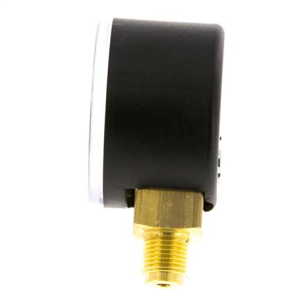 -1..0 Bar (-15..0 psi) Pressure Gauge Below Plastic/Brass 40 mm Class 2.5