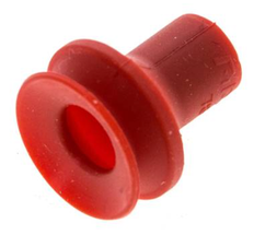 16mm Bellows Silicone Red Vacuum Suction Cup Stroke 6.7mm [2 Pieces]