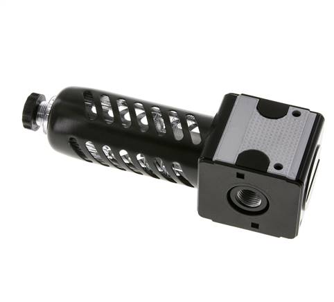 Filtre 5microns G1/4'' 2000l/min Semi-Auto Cage de Protection en Polycarbonate Multifix 1