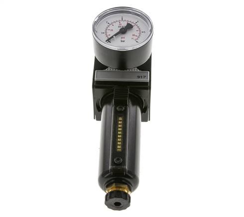 Filtre-régulateur G3/8'' 1600l/min 0.1-3.0bar/1-44psi Semi-Auto Metal Multifix 1