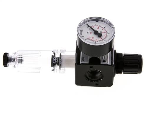 Filtre-régulateur G3/8'' 1600l/min 0.1-3.0bar/1-44psi Semi-Auto Polycarbonate Multifix 1