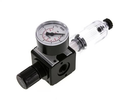 Filtre-régulateur G3/8'' 1600l/min 0.1-3.0bar/1-44psi Semi-Auto Polycarbonate Multifix 1