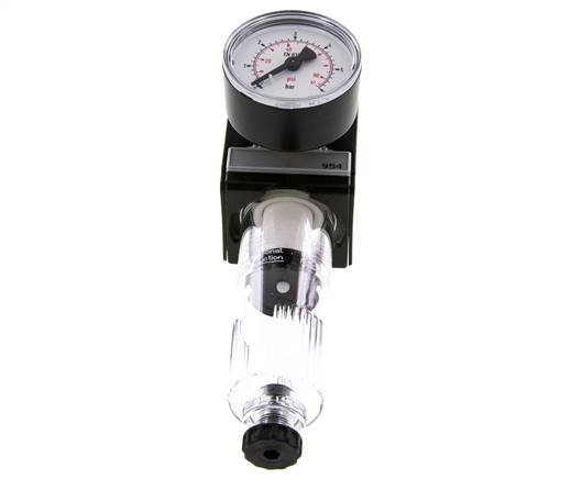 Filtre-régulateur G3/8'' 1600l/min 0.1-3.0bar/1-44psi Semi-Auto Polycarbonate Multifix 1