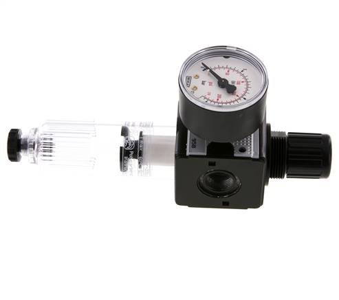 Filtre-régulateur G3/8'' 1600l/min 0.5-10.0bar/7-145psi Semi-Auto Polycarbonate Multifix 1