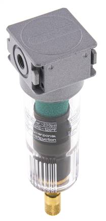 Microfiltre 0.01microns G1/8'' 230l/min Auto Polycarbonate Multifix 0